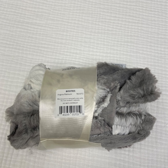 Sonoma Lavender Spa Booties Platinum Angora Heat Cold Soothe Relax Feet Relief - Picture 3 of 16